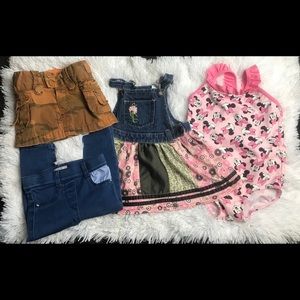 Girls 12M play clothes 4 pc. Swim dress skirt pant